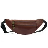 Pánská kožená ledvinka Vera Pelle Agnar - hnědá