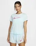 Nike One Womens Dri-FIT Short-Sleeve Graphic Running Top L