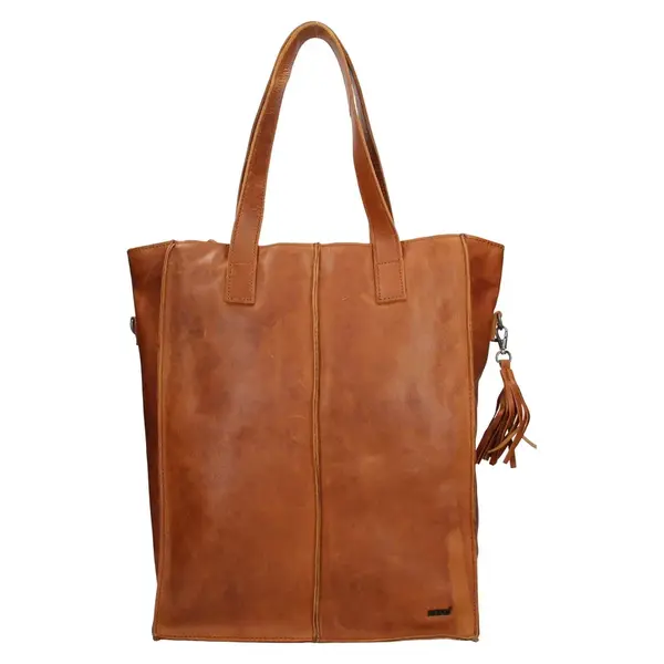 Dámska kožená kabelka Justified Monic - koňak