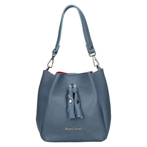 Dámska kožená kabelka Marina Galant Melanis - modrá