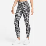 Nike Fast-Women's Mid-Rise Printed Full-Length Training Leggings with Pockets XS