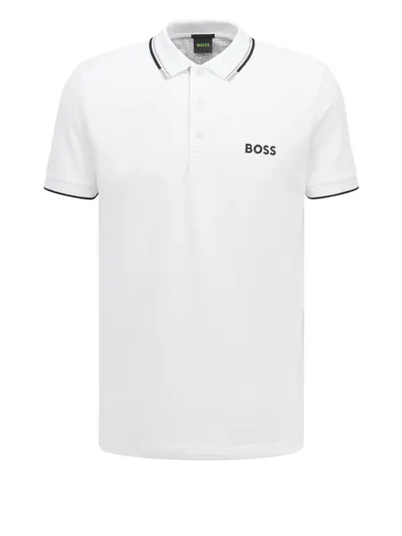 BOSS Tričko 'Paddy Pro'  čierna / biela