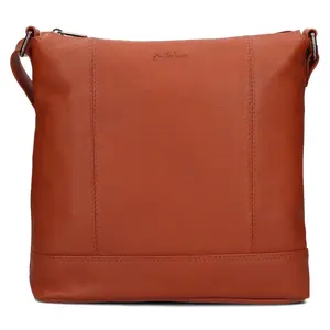 Dámská kožená crossbody kabelka Justified Magda - koňak