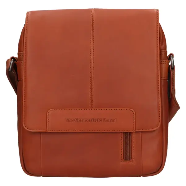 Pánská kožená taška přes rameno The Chesterfield Brand Remy - koňak