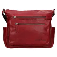 Dámská kožená crossbody kabelka Greenwood Appe - červená