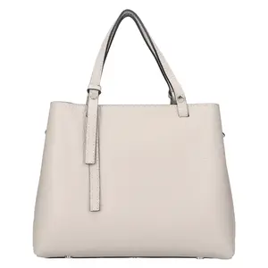 Dámska kožená kabelka Italia Gabby - šedá