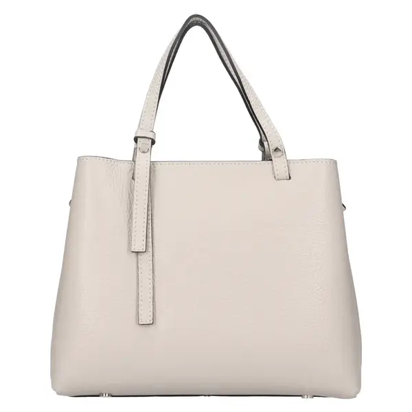 Dámska kožená kabelka Italia Gabby - šedá