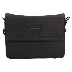 Dámska kožený kabelka Lagen Elowen - čierna