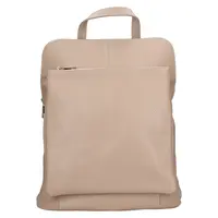 Dámska kožená batôžko-kabelka Italia Ella - béžová