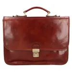 Pánska kožená aktovka Italia Berton - hnedá