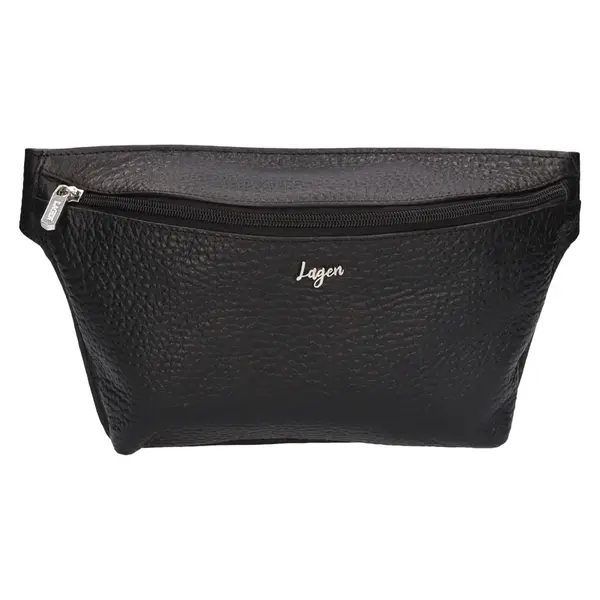 Dámska kožená ľadvinka Lagen Terey - čierna