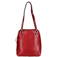 Dámská kožená batůžko kabelka Katana Cindy - červená