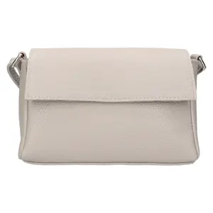 Dámská kožená crossbody kabelka Italia Darina - šedá