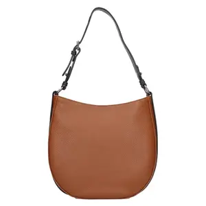 Dámská kožená kabelka Gianní Conti Amanda - hnědo-černá