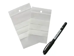 100 ks - Sáček rychlouzavírací PE 230x320/0,05 s bílými pruhy