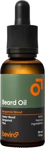 BEVIRO Pečující olej na vousy s vůní Bergamia Wood 30 ml