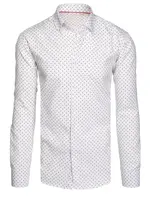 Pánská košile s dlouhým rukávem Barva Bílý DSTREET