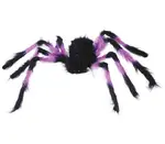 Dekoračný pavúk čierno-fialový 75cm