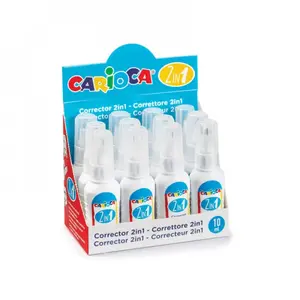 CARIOCA tekutý korektor a pero 2 v 1, 10 ml 12ks-CARIOCA
