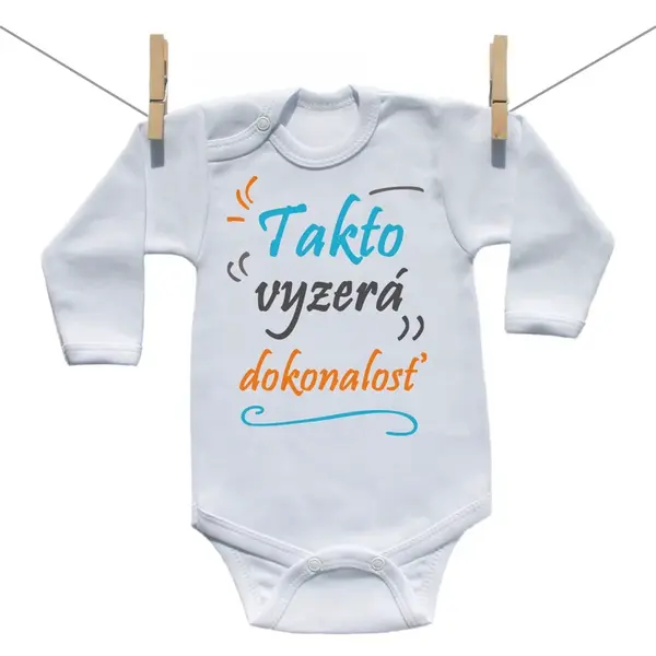 Boodyy Body s dlhým rukávom Takto vyzerá dokonalosť 92 (18-24 mesiacov)