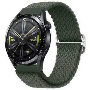 BStrap Elastic Nylon remienok na Garmin Venu 2, olive green
