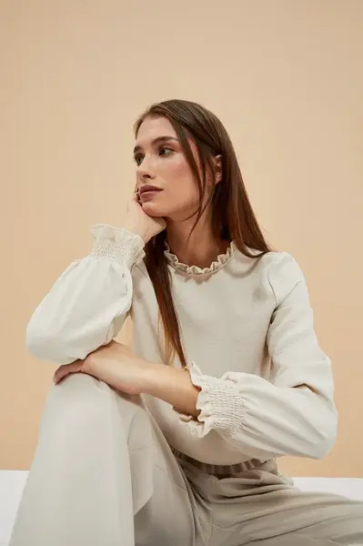 Marisse Women's Shirt L-Ko-4007 L.Beige