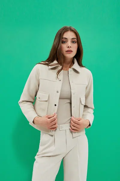Marisse Women's Jacket L-Ku-4009 L.Beige