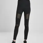 Dámské legíny Flock Lace Inset černé