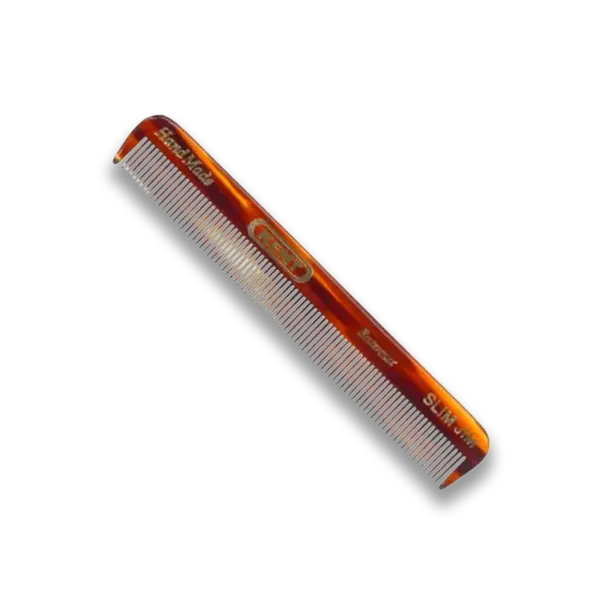 Ručne vyrobený 119 mm pánsky vreckový hrebeň na jemné vlasy Kent