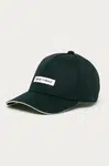 Bavlněná baseballová čepice Emporio Armani tmavomodrá barva, s aplikací, 627921 CC991