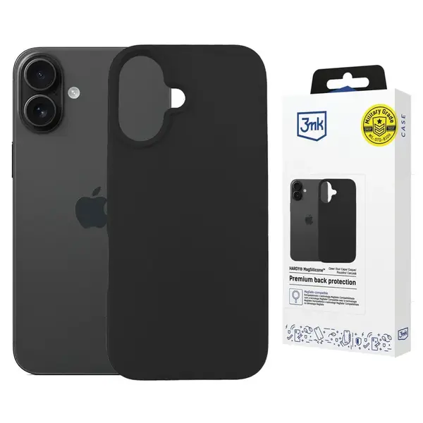 Zadní kryt 3mk Hardy MagSilicone pro Apple iPhone 15 Pro Max, graphite