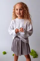 Dětská sukně Mayoral šedá barva, mini, áčková, 4903