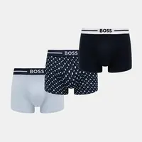 Boxerky BOSS 3-pack pánské, tmavomodrá barva, 50531694
