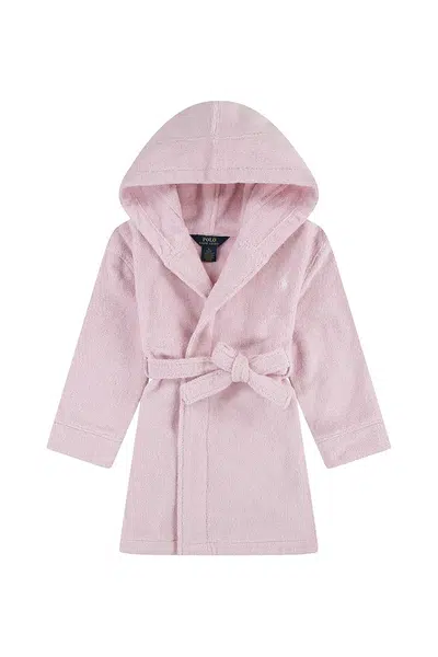 Dětský bavlněný župan Polo Ralph Lauren růžová barva, 2P0188