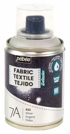 Sprej na textil 7A 100ml – stříbrný