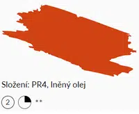 Olejová barva Umton 20ml – 0055 Permanentní červeň světlá