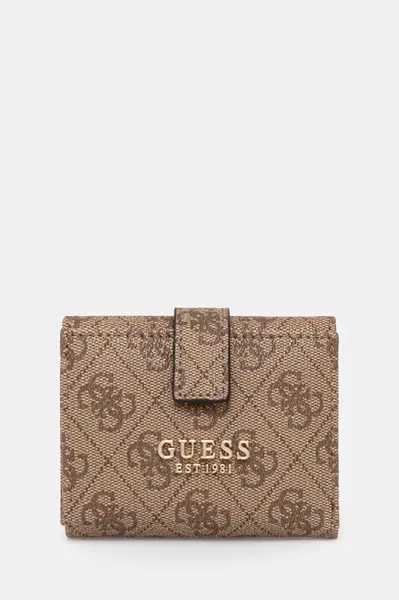 Peněženka Guess LAUREL dámská, béžová barva, SWSG74 59138