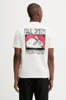 Bavlněné tričko PS Paul Smith pánské, bílá barva, s potiskem, M2R-220X-TP5249