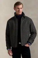 Vlněná bunda Polo Ralph Lauren šedá barva, přechodná, 710969654
