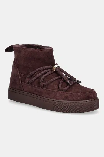 Semišové sněhule Inuikii Classic Low vínová barva, 1001.001.0092.518