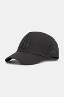 Bavlněná baseballová čepice New Era šedá barva, 60691278