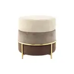 TABURET, kov, textil, kompozitní dřevo, 48,5/46/48,5 cm