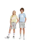Dětské bavlněné šortky adidas šedá barva, s aplikací, nastavitelný pas, JD6496