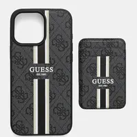 Obal na telefon Guess iPhone 16 Pro Max černá barva, GUBPHCP16XP4RPSK