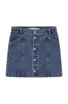 Dětská sukně Levi's BUTTON FRONT SKIRT modrá barva, mini, 4EN580