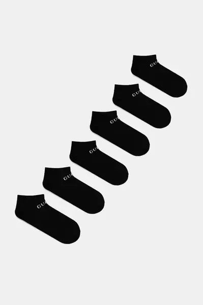 Ponožky Guess 6-pack černá barva, U4YG51 Z3F60