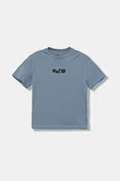 Dětské bavlněné tričko Puma ESS LOGO LAB Relaxed Execution Tee B modrá barva, s potiskem, 688984