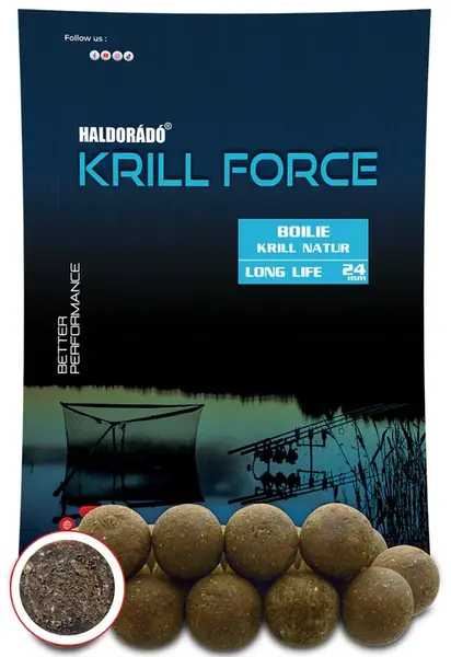 Haldorádó boilies krill force long life natur 700 g - 20 mm
