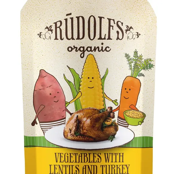 Rudolfs Zelenina, čočka a krůtí maso BIO kapsička 110 g