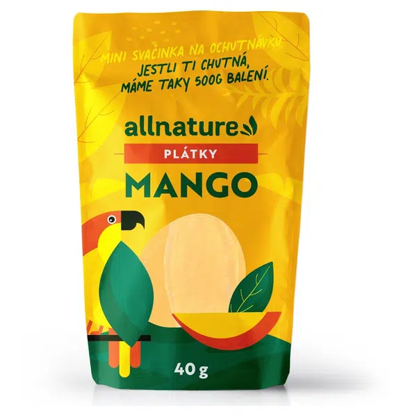ALLNATURE Sušené mango plátky 40 g